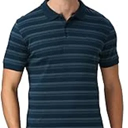 van heusen Athleisure Men Cotton Striper Polo T-Shirt - Side Slit, Half Sleeve, Regular Fit-picture-12