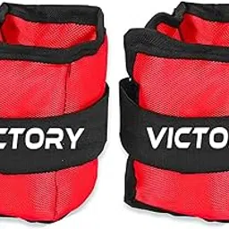 VICTORY Professional Wrist/Ankle Weight Pair | Resistance Exercise | Wrist Ankle | Fitness Band | Unisex Workout Equipment | Finest-Quality Polyester Fixed (3 Kg, Black)-picture-10