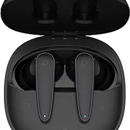 Probuds T24 Truly Wireless in-Ear Earbuds (with Quad Mic ENC) | Premium Chrome Ring Design | 45H Playtime | Dual Device Connectivity | 35ms Low Latency | 10 mins Fast Charge | BT V5.4 (Venom Black)-image-7