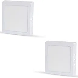 D’Mak 15 Watt White LED Panel Ceiling Light, Aluminium Metal Powder Coated, Surface Mounted LED Light with Driver, Square, Energy Saving Lights for Living Room, Bedroom and Hall, Pack of 2-picture-13