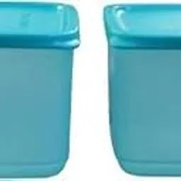 Tupperware Cubix Large Plastic Fridge Container 1000 ml Pack of 2 (Blue)-image-43