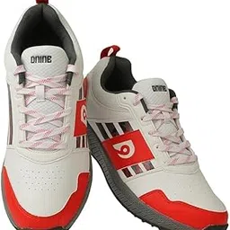 DNINE Men's FIRE-1 Cricket Shoes Red/White 8UK-image-30