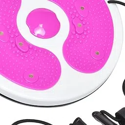 ATORSE Twist Exercise Board Ergonomic Abdominal Workout Device for Thighs Arms HIPS Pink and Red-image-6