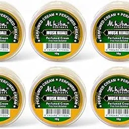 Al Hiba Musk Rijali Perfumed Body Cream - 10g (Pack Of 6)-picture-27
