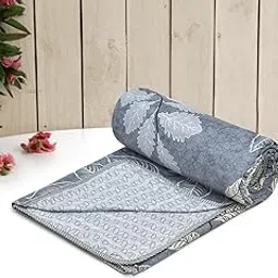 RUSTIC LINEN Super Soft Microfiber Cotton Printed Lightweight Single Dohar | Reversible Microfiber Cotton Dohar 57x87(Inches), 144TC Cotton Single Dohar,Dohar for Single Bed (Blue, Single)-picture-30