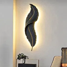 Harold Electricals Modern LED Black Snowy Quill Decorative Wall Light Fixture for Living Room, Bedroom, Lobby, Dinning Area & Home Decor -600MM (Resin Body)-image-20