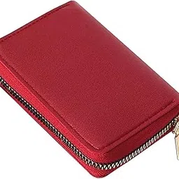 Fashion Men Woman PU Leather Money Clip Wallet Credit Card ID Holder red-image-16