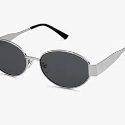 thedarker Retro Oval Sunglasses – UV Protection, Vintage Shades, Comfortable Fit for Everyday & Outdoor Activities, Ideal for Men & Women.-picture-31