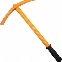 OUTO Mattock Hoe Forged Weeding Garden Pick Axe Heavy-Duty Steel Cultivator Transplanter for Digging and Home Use with Rubberised Handle Grip (Yellow, Pack of 1)-picture-28