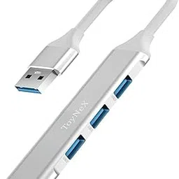 ToyNeX Mini USB Hub Extensions, 4 Port USB 3.0 Hub Expander, 2.0 Hub, USB Adapter Station, Ultra Slim Portable Data Hub USB Splitter Aluminum Applicable for Laptop, Mak Air, Mak, Notebook.(Silvery.)-picture-26