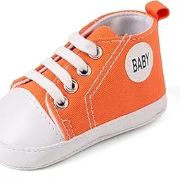 lillypupp Soft Cotton Canvas Baby Shoes for boy Girl. Unisex Anti Slip Skid Walking Sneakers for Newborn Infant for 0-3 3-6 6-9 9-12 Months.-picture-44