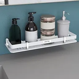 Plantex Acrylic Bathroom Organizer/Shelf for Kitchen/Wall - Accessories (15x5 Inches-White)-picture-22