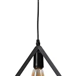 JACKAL® Vintage Triangle Metal Pendant Light with LED Bulb | Decorative Hanging Ceiling Light for Home, Living Room, Café, Restaurant & Bar – Medium Size-picture-15