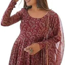 Elegant Long Dress for Women with Matching Dupatta-picture-33