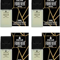 Oscar Forever Paris Black Eau De Parfum Unisex,30ml|Long Lasting Perfume for Unisex|Premium Luxury Fragrance Scent|Aromatic Blend of Bergamot,Orange Blossom,Sandalwood|Long Lasting Smell,Pack of 4-picture-43