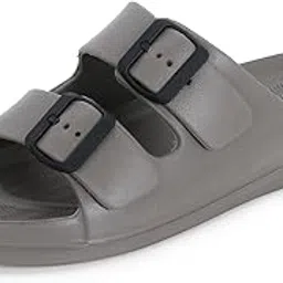 doctor extra soft Men's Classic Cushion Sliders/Slippers With Adjustable Buckle Strap For Adult|Comfortable & Lightweight|Stylish & Anti-Skid|Waterproof & Everyday Flip Flops For Gents & Boys D-505-picture-16