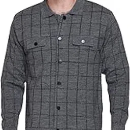 aarbee Woollen Knitted Front Open Jacket Sweater for Men with Pockets-picture-30