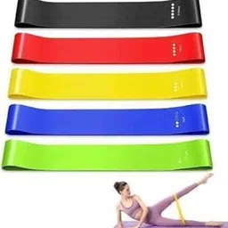 Resistance Bands Set of 5, Mini Loop Hip Bands for Workout, X-Light to X-Heavy, Latex Exercise Bands for Legs, Glutes, Home Fitness-image-74
