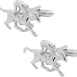 Topen Durby Horse with Jockey Cufflinks For Mens Gift For Men-image-19