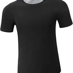 club bollywood Mens Sauna Vest Workout Shirt Burner Shapewear Mens Heat Trapping Sweat Vest Argent XXL/3XL-picture-49