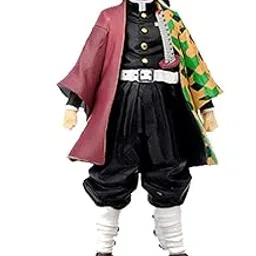 KENMA Demon Slayer Giyu Tomioka Action Figure 14 Cms PVC Anime Figure Toys Kimetsu No Yaiba Models Toys Collectible-image-7