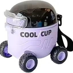 MZ 550ml Cool Cup Sipper with Creative Mars Cartoon Car Design with Removable Straw Purple-picture-13