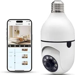Light Bulb Security Camera Wifi Light Bulb Camera Wireless Socket Security Camera Lightbulb for Home Security with Color Night Vision,Motion Detection (1)-picture-25