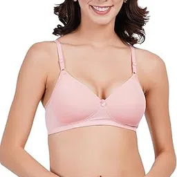 fims - fashion is my style FIMS Fashion Women Lycra Blend Padded Bras, Non-Wired, Seamless, Full Coverage, Everyday Bra, Cup- B, Pack of 1 Multicolor-picture-23