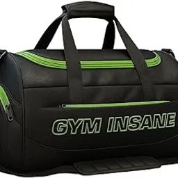 GYM INSANE Gym Bag Travel Duffle Bag 30L Unisex Sports Duffle Bag Adjustable Strap, Gym Bags for Men & Women(34cm x 49cm x 17.5cm) Black-image-8