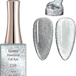 CANNI Gel Nail Polish Sparkle Diamond Cat Eye Gel Series UV Gel Nail Art Starter Manicure Salon DIY at Home - C128-picture-20
