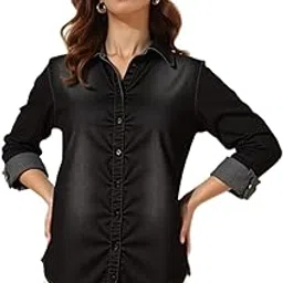 perfect productions Denim Shirt for Women, Women Shirt.15-picture-12