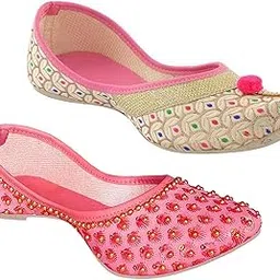 sdshopping Rajasthani Women Jutti Ladies Mojari Pack of 2-picture-46