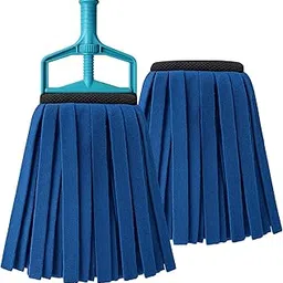 Microfiber Floor Mop with Stainless Steel Stick (Mop Refill (Pack of 2) + Clip)-picture-20