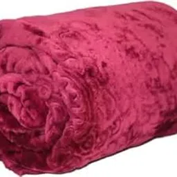 Bezzilish Home Floral DoubleMink Blanket for Heavy Winter-Mehroon-image-19