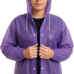 Nephar EVA Waterproof Unisex Rain Coat Hooded Full Sleeves Outdoor Men, Women, Boys & Girls Rainwear Poncho Raincoat for Office, Shopping, Bikers, Camping, Hiking & Travelling-image-11