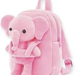pce Pink Elephant Kids School Bag Soft Plush Backpacks Cartoon Baby Boy/Girl (2-5 Years)-picture-32