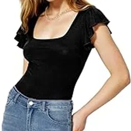 kotty Women's Solid Slim Fit Fashion Vest image 1
