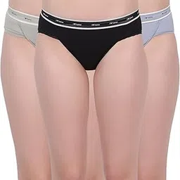 amour secret Women's Mid Rise Cotton Bikini Panty Pack of 3 P7029 image 1