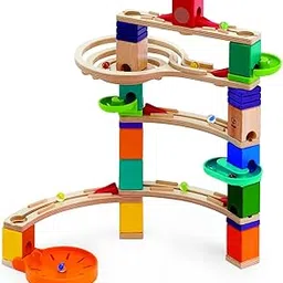Hape Quadrilla Cliffhanger Marble Run, Multicolor-picture-21