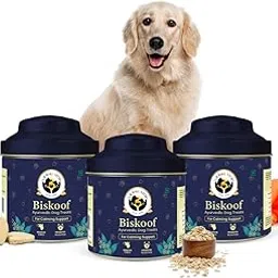 FUR BALL STORY Biskoof Calming Support Dog Chews | Ayurvedic & Vet Recommended | Reduces Stress, Anxiety & Hyperactivity | Human-Grade, Gluten-Free, Zero Sugar | 150g | Pack of 3-image-6