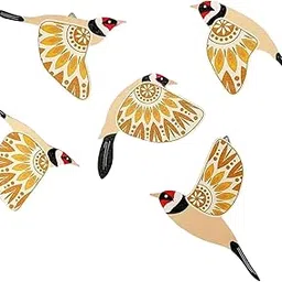 MERISHOPP®5x Wooden Bird Wall Art Fireplace Birthday Gift Living Room Décorative Gifts|Home & Garden|Home Décor|Figurines-image-18
