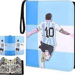 400 Pockets Football Cards Binder, Card Binder, Football Cards 400 Pockets Soccer Card Bag Waterproof PU Cover Zipper Card Organizer Holder Multi-Purpose-picture-18