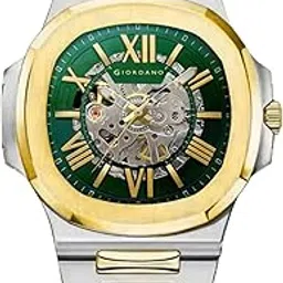 giordano Dual-Tone Skeleton Automatic Stainless Steel Watch for Men with Luxurious Gold Accent Case - GZ-50114-picture-39