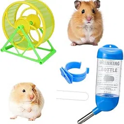 Sage Square Hamster Bottle 80ml, Leak-Proof Water Dispenser for Small Pets, Pet Hydration Solution, Leak-Proof Bottle + 12.5 cm Jumbo Running Cum Jogging Cum Exercise Wheel for Hamster/Dwarf/Gerbil-image-95