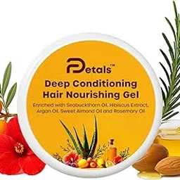 Hair Nourishing Gel with Seabuckthorn, Hibiscus, Argan, Almond & Rosemary Oils | Deep Conditioning Hair Gel for Frizz Control, Shine & Moisture | For All Hair Types – Natural & Non-Greasy-picture-41