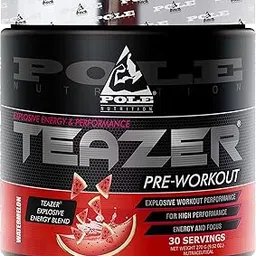 Pole Nutrition Teazer Pre-Workout - Watermelon Flavor, 270gm, 30 Servings - Ignite High Performance with Explosive Energy and Focus-picture-11