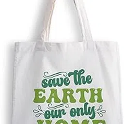 ashvah Canvas Tote Bags for Women, College Bag for Girls, Tote Bag for Shopping, Travel & Beach Bags for Women - Earth - D No - 186-picture-56
