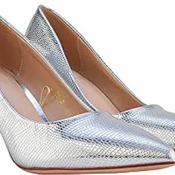lovax footwear Women's Silver Pumps-picture-42