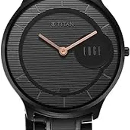 Edge Metal Black Dial Analog Stainless Steel Strap Watch for Men-NS1843NM03/NT1843NM03-picture-29