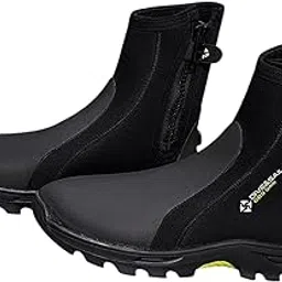 merishopp Diving Boots Amphibious Water Shoes Professional Cleated Outsole Side Zipper EU 36 to 37-picture-14